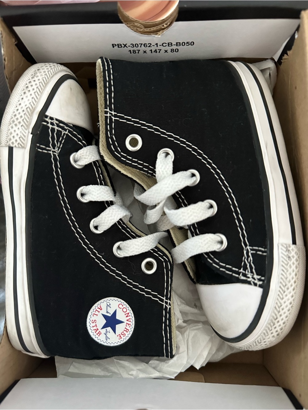 Converse Black & White High-Top Canvas Sneakers